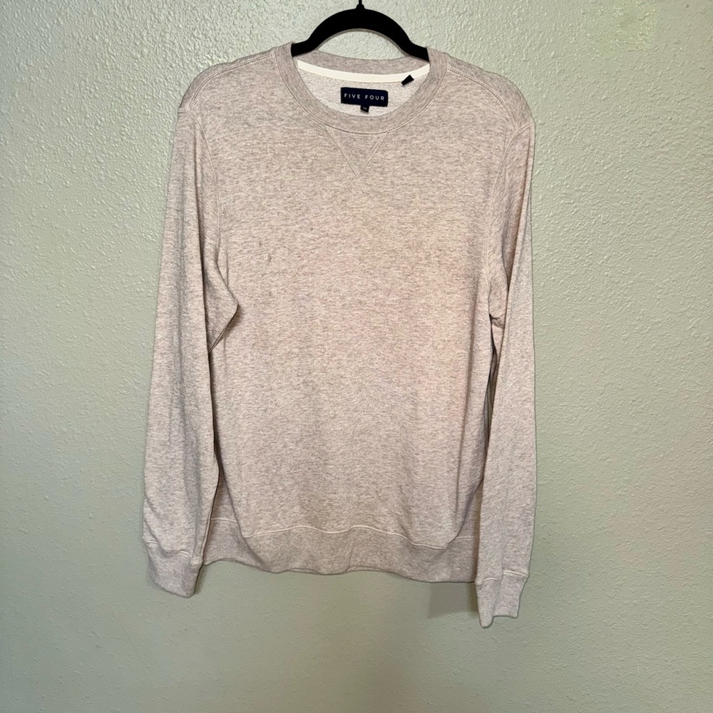 Five Four Crewneck Sweatshirt in Light Tan Heather